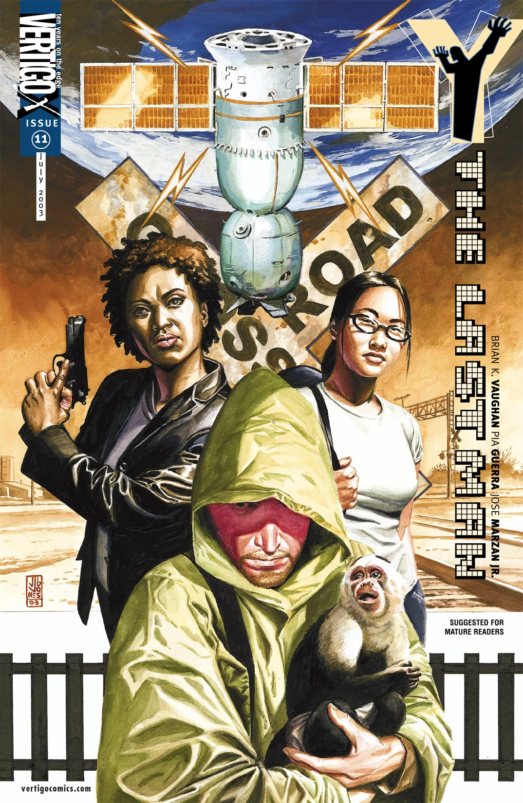 Y: The Last Man #11 (DC, 2003 — Cover A) cover